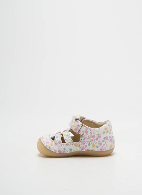 Sandales/Nu pieds blanc KICKERS fille