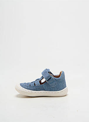 Bottillons fermeture scratch bout rond bleu GBB garçon