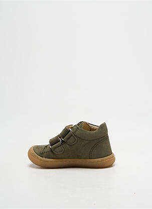 Baskets nubuck bout rond vert BELLAMY garçon