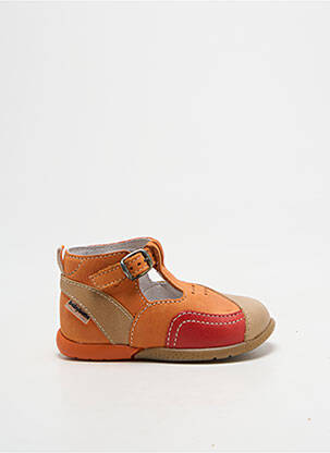 Bottillons bout rond bout rond orange BABYBOTTE garçon