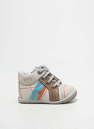 Bottillons fermeture lacets bout rond gris BELLAMY garçon
