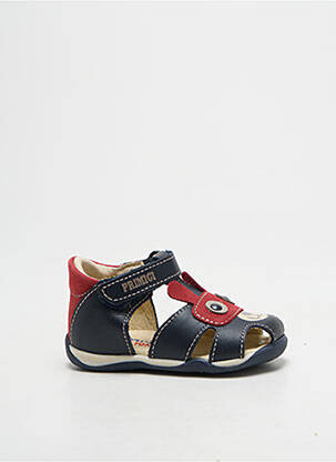 Sandales/nu pieds tissage satiné bout rond bleu PRIMIGI garçon