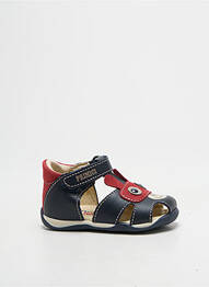 Sandales/nu pieds tissage satiné bout rond bleu PRIMIGI garcon