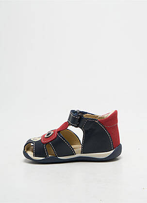 Sandales/nu pieds tissage satiné bout rond bleu PRIMIGI garçon