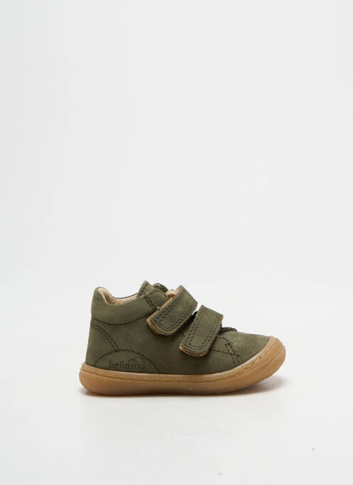 Baskets nubuck bout rond vert BELLAMY garcon