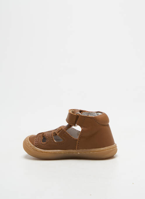 Bottillons fermeture scratch bout rond marron BELLAMY garcon