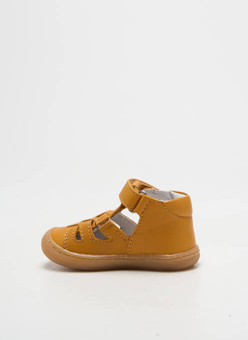 Bottillons fermeture scratch bout rond jaune BELLAMY garcon