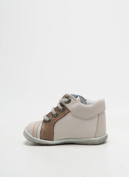 Bottillons fermeture lacets bout rond gris BELLAMY garcon