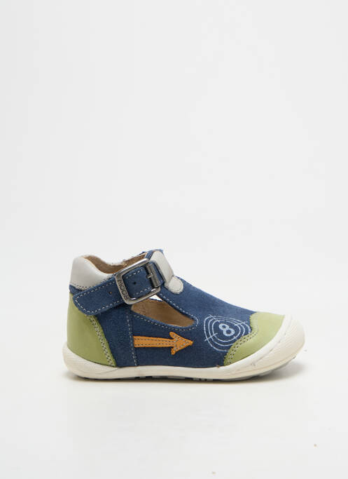 Bottillons bout rond bout rond bleu MOD8 garcon