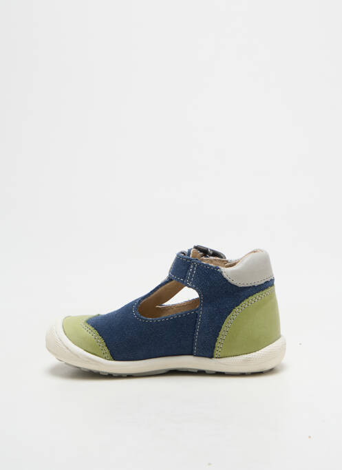 Bottillons bout rond bout rond bleu MOD8 garcon