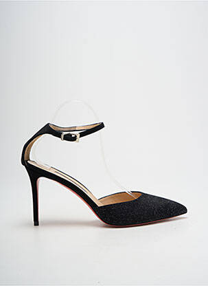 Escarpins semelle extérieure cuir talon de 7 à 9cm noir LUCIANO PADOVAN femme