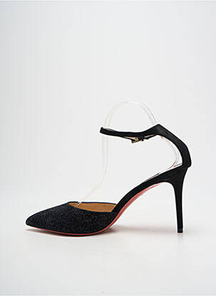 Escarpins semelle extérieure cuir talon de 7 à 9cm noir LUCIANO PADOVAN femme