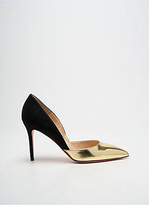 Escarpins matière lisse talon de 7 à 9cm or LUCIANO PADOVAN femme