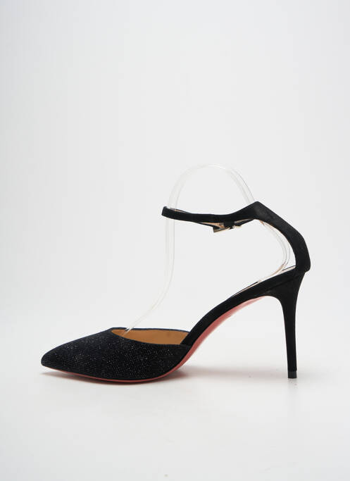 Escarpins semelle extérieure cuir talon de 7 à 9cm noir LUCIANO PADOVAN femme