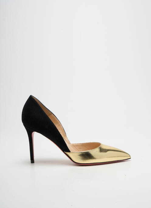 Escarpins matière lisse talon de 7 à 9cm or LUCIANO PADOVAN femme