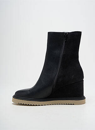 Bottines/boots matière lisse talon de 7 à 9cm noir SOFTWAVES femme