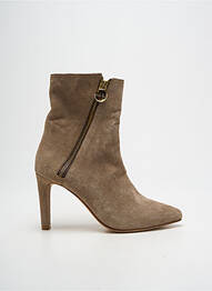 Bottines/boots bout pointu talon de 7 à 9cm marron BASTA COSI femme