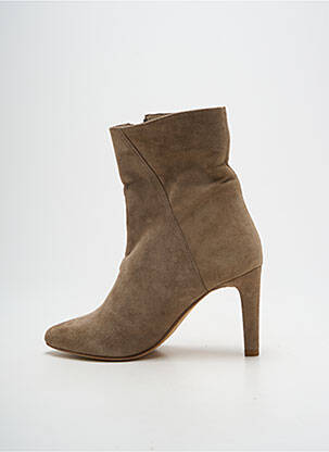 Bottines/boots bout pointu talon de 7 à 9cm marron BASTA COSI femme