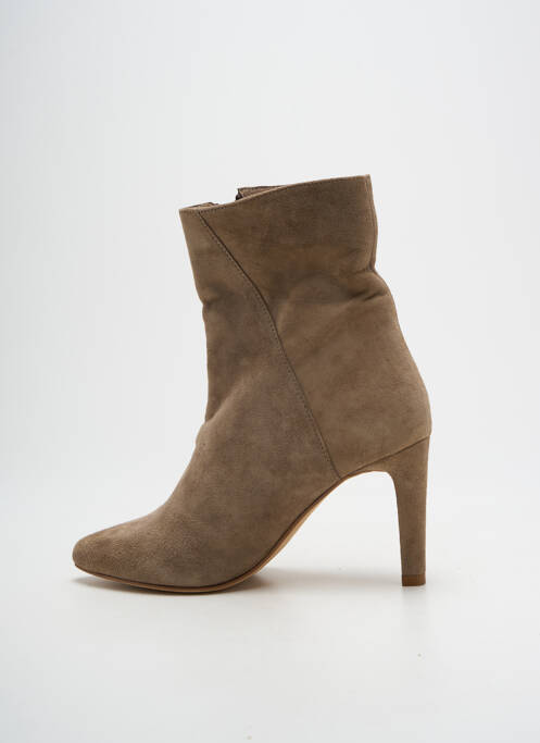 Bottines/boots bout pointu talon de 7 à 9cm marron BASTA COSI femme