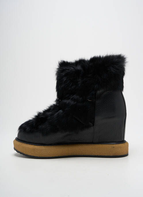 Bottines/boots tissage satiné talon de 7 à 9cm noir PALOMA BARCELO femme