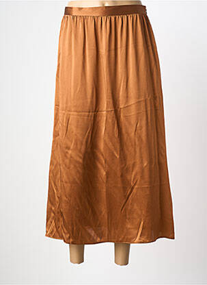 Jupe longue coupe droite marron TRIANA BY C femme