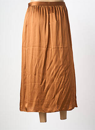 Jupe longue coupe droite marron TRIANA BY C femme