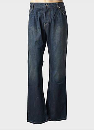 Jeans coupe droite fermeture zippée sous rabat boutonné taille normale bleu CHEFDEVILLE homme