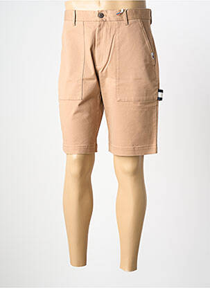 Bermuda stretch taille normale marron TOMMY HILFIGER homme
