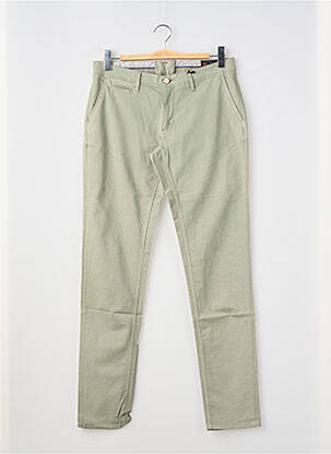 Pantalon chino stretch taille normale vert LA CIBLE ROUGE homme