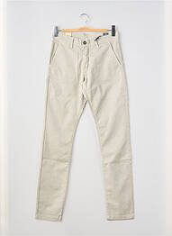 Pantalon chino stretch taille normale beige IMPAQT homme