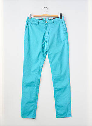 Pantalon chino stretch taille normale bleu LA CIBLE ROUGE homme