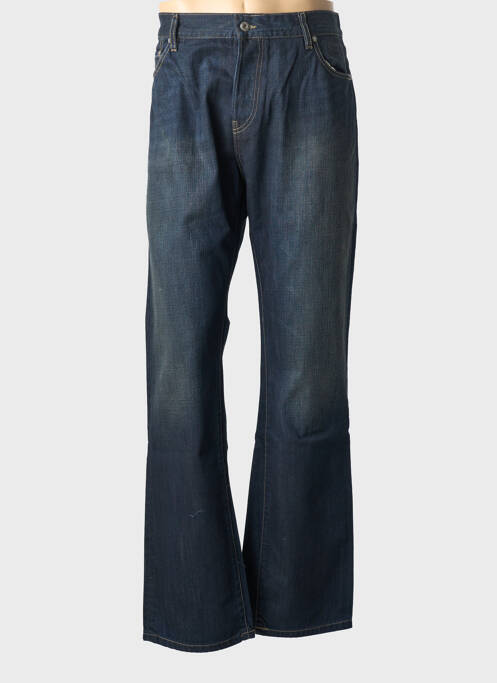Jeans coupe droite fermeture zippée sous rabat boutonné taille normale bleu CHEFDEVILLE homme