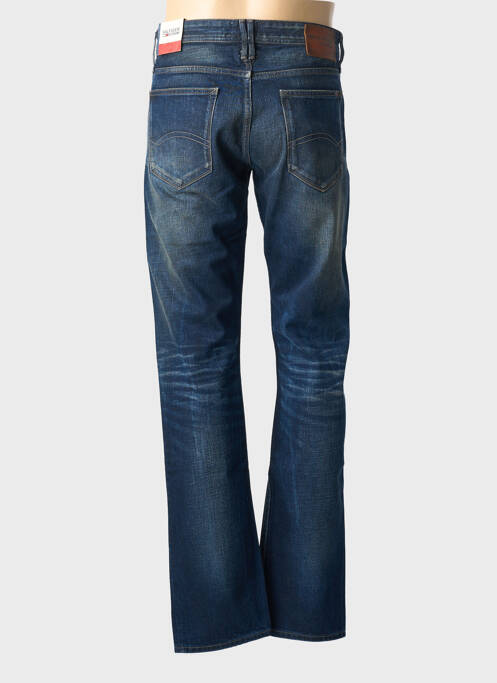 Jeans coupe droite fermeture zippée sous rabat boutonné taille normale bleu TOMMY HILFIGER homme