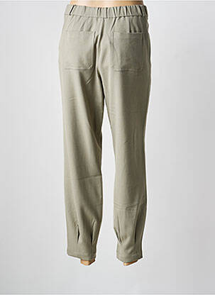 Pantalon droit stretch taille normale vert YERSE femme