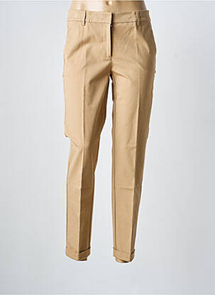 Pantalon chino tissage popeline taille normale marron PENNYBLACK femme