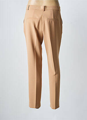 Pantalon slim tissage popeline taille normale marron BEAUMONT femme