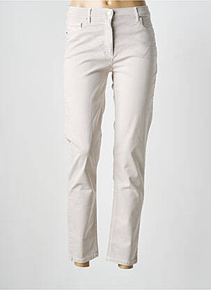 Pantalon droit stretch taille normale beige BETTY BARCLAY femme