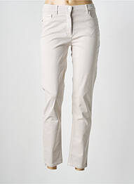 Pantalon droit stretch taille normale beige BETTY BARCLAY femme