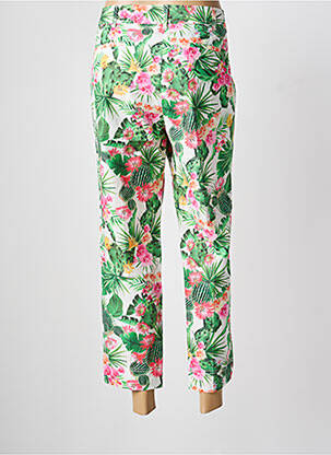 Pantalon 7/8 tissage popeline taille normale vert PENNYBLACK femme