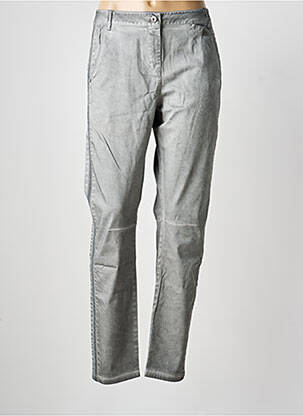 Pantalon droit stretch taille normale gris SANDWICH femme