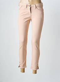 Pantalon 7/8 stretch taille basse rose SANDWICH femme