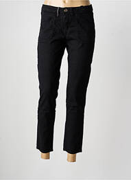 Pantalon 7/8 stretch taille normale noir ISLOW femme