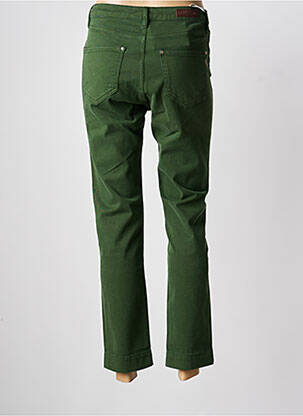 Pantalon 7/8 stretch taille normale vert ISLOW femme
