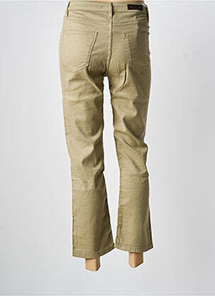 Pantalon 7/8 stretch taille normale vert ISLOW femme