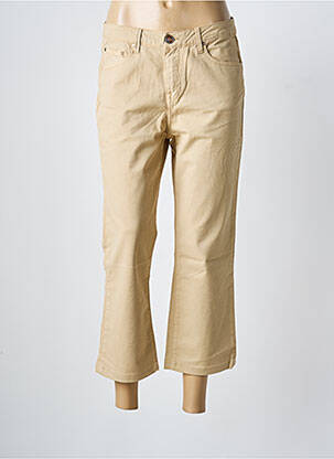 Pantalon 7/8 stretch taille normale beige ISLOW femme