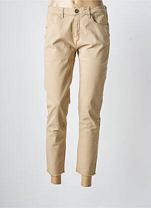 Pantalon 7/8 stretch taille normale beige ISLOW femme