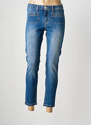Jeans coupe slim stretch taille normale bleu ISLOW femme