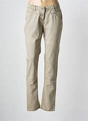 Pantalon droit beige SANDWICH femme seconde vue