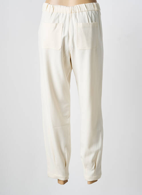 Pantalon droit stretch taille normale beige YERSE femme