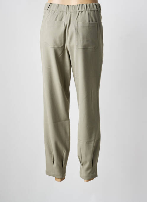 Pantalon droit stretch taille normale vert YERSE femme